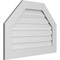 Ekena Millwork Octagonal Top Surface Mount PVC Gable Vent: Functional, w/ 3-1/2"W x 1"P Standard Frame, 34"W x 24"H GVPOT34X2401SF - alternate 3